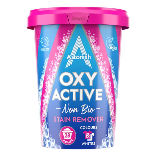 Eliminador de Manchas No Biológico Oxy Active Astonish 625 g