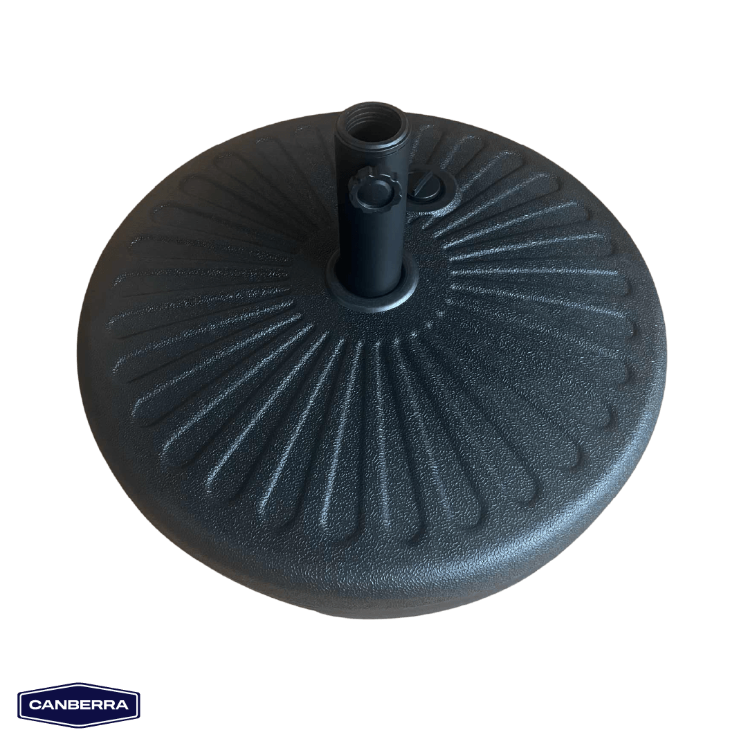 Set Quitasol de Terraza 3 Capas Beige Canberra 1 un con Base Plástica