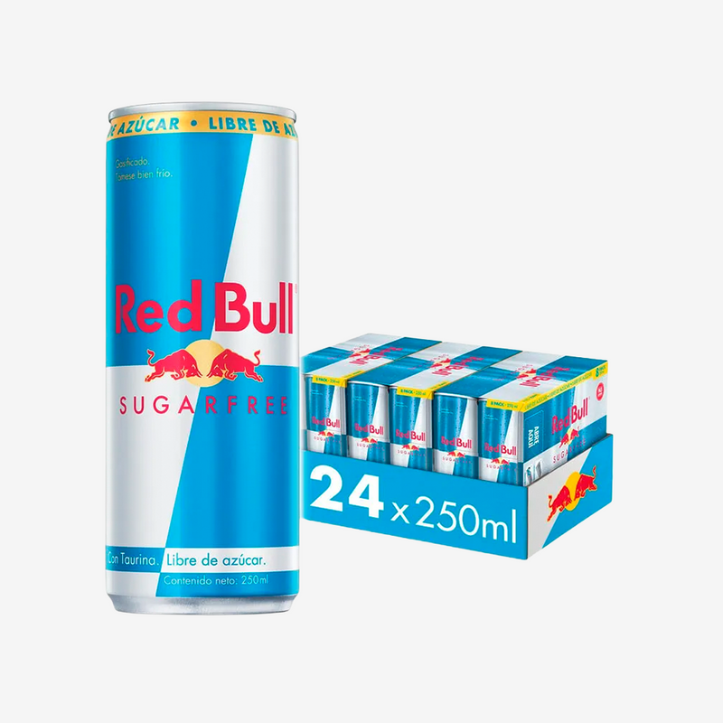Bebida Energética sin Azúcar Lata Red Bull 24 x 250 ml