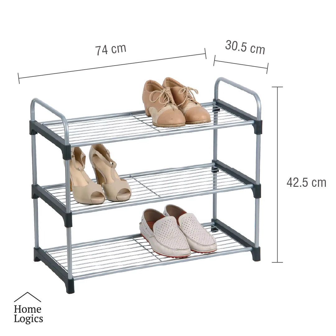 Rack Organizador Zapatos 3 Niveles Malla Home Logics 1 un