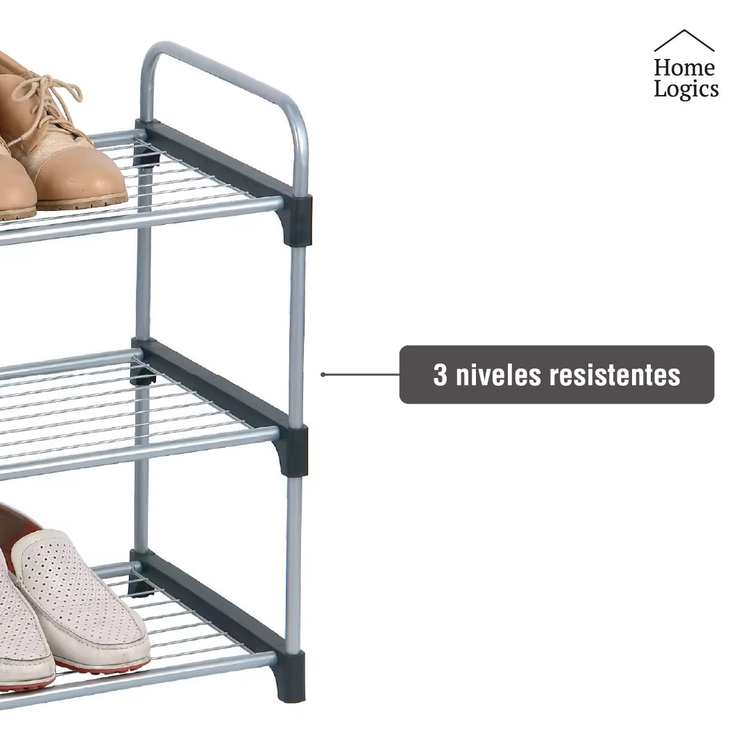 Rack Organizador Zapatos 3 Niveles Malla Home Logics 1 un