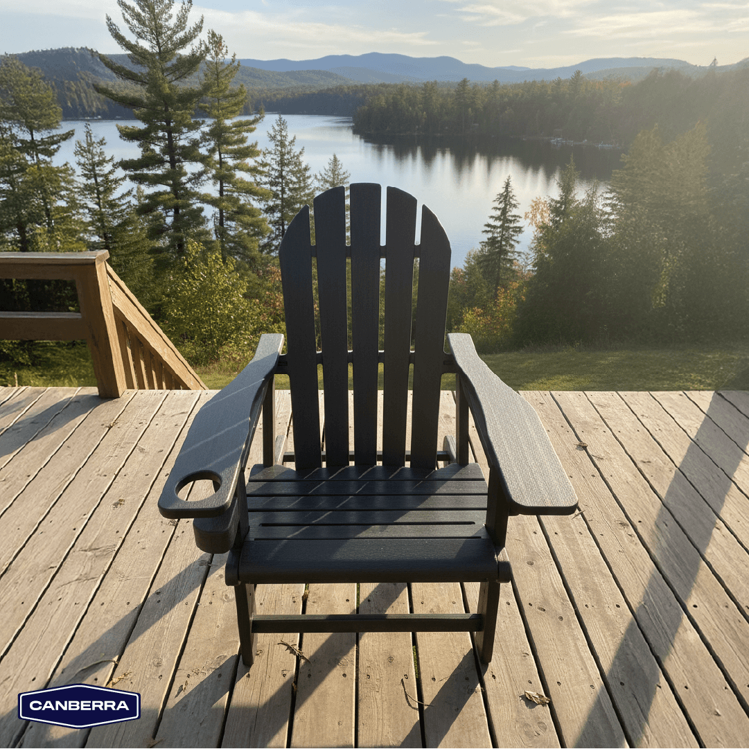 Silla Adirondack No-Tools Negra Sunseeker 1 un