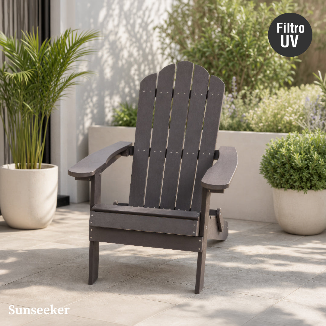 Silla Adirondack Plegable Charcoal Gray Sunseeker