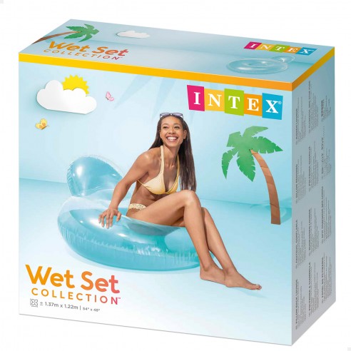 Flotador Inflable Pillow Back Lounges Intex 1 un