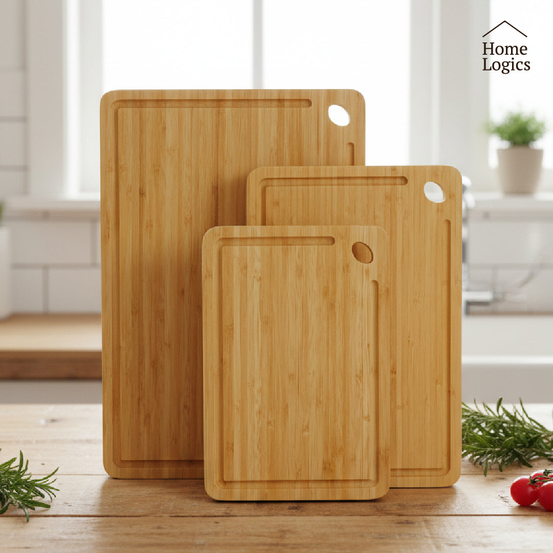Set 3 Tablas de Cortar Bamboo Home Logics 1 un