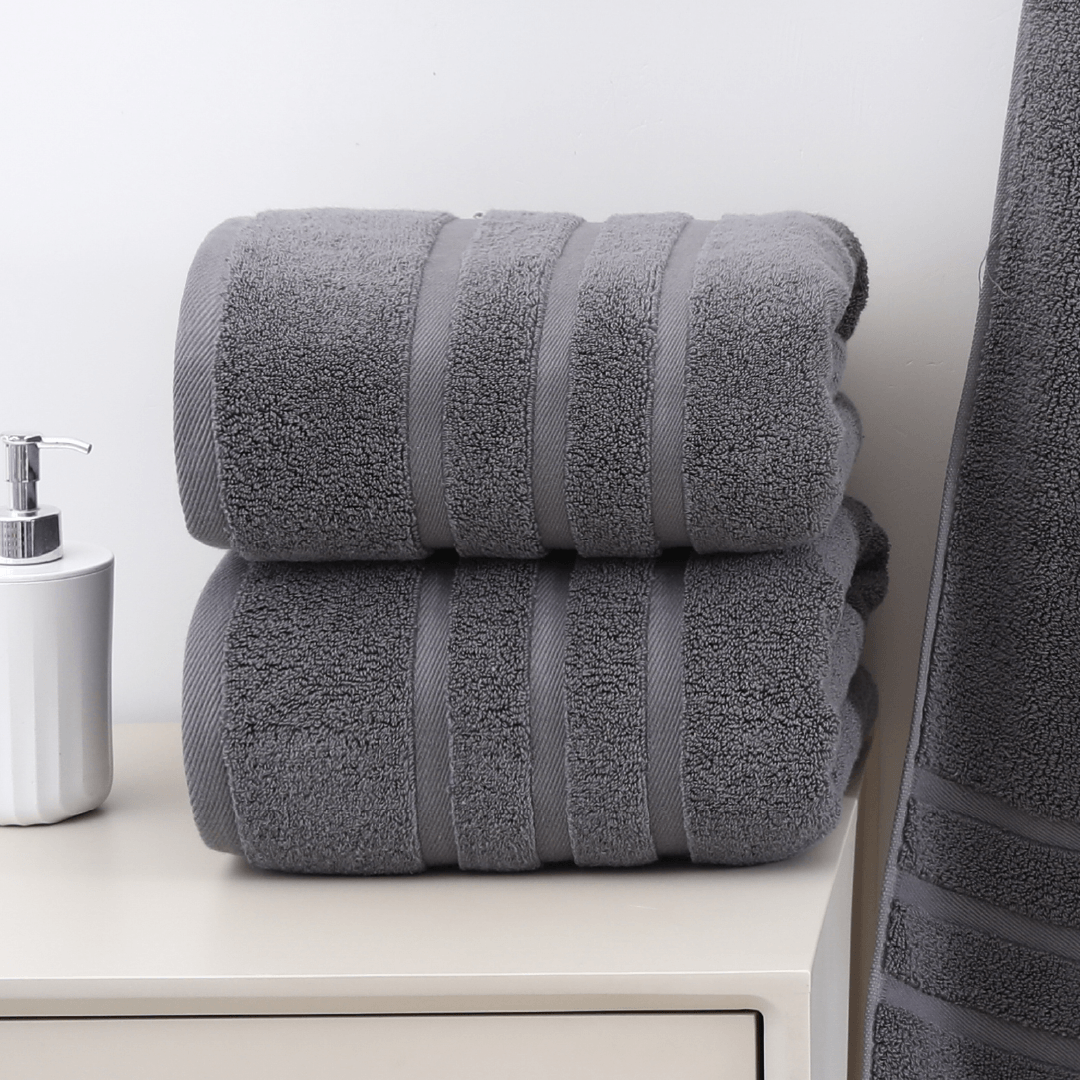 Set 2 Toallas Manos 50 x 90 cm Algodón Gray Blair Home 1 un