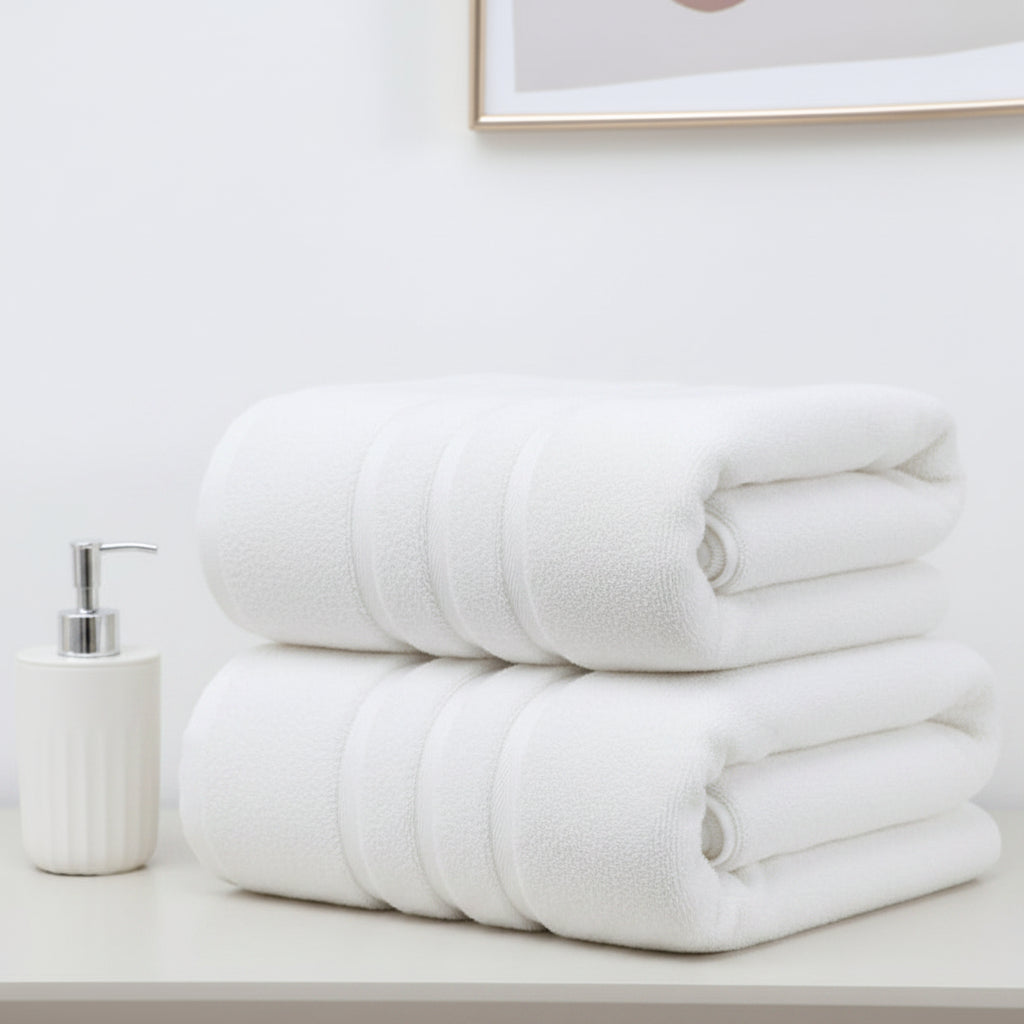 Set 2 Toallas Ducha 76 x 137 cm Algodón White Blair Home 1 un