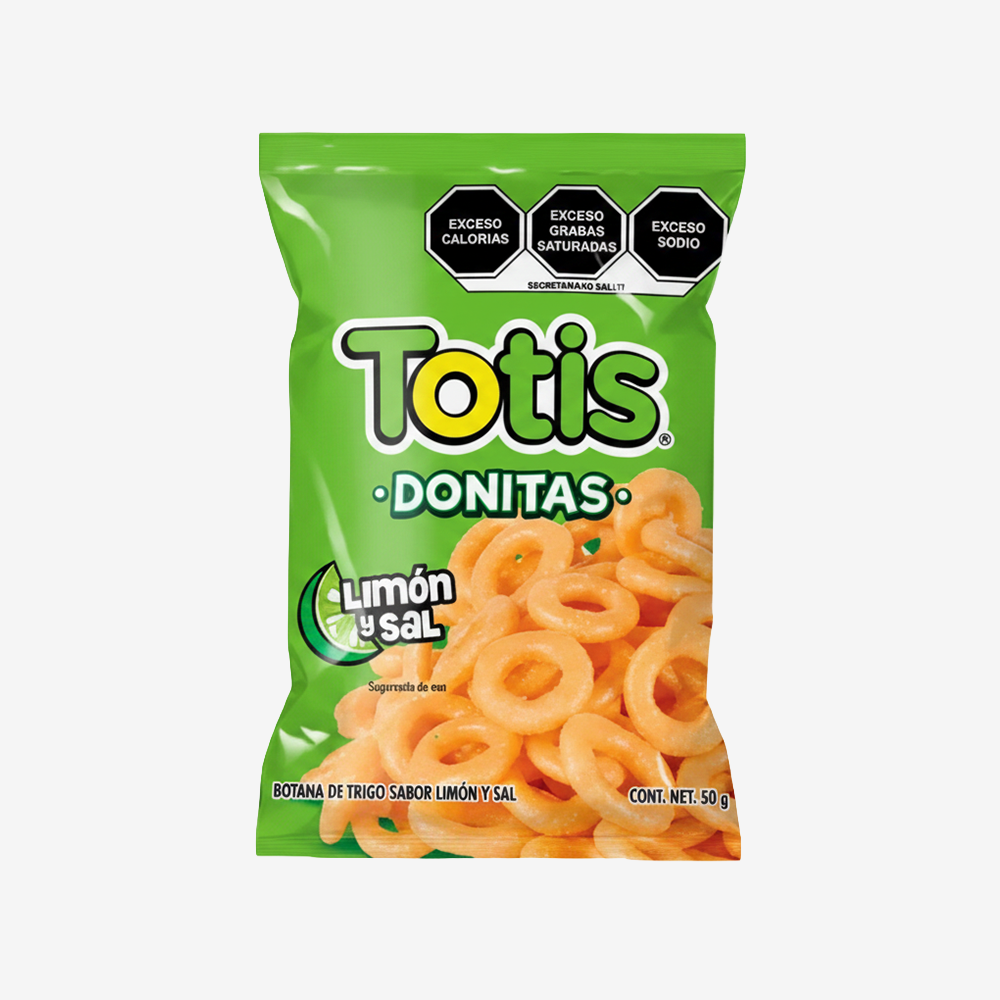 Donitas Sal y Limón Totis 50 g