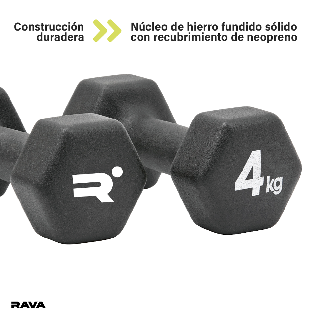 Set de 2 Mancuernas Dumbbell 4kg Rava 1 un