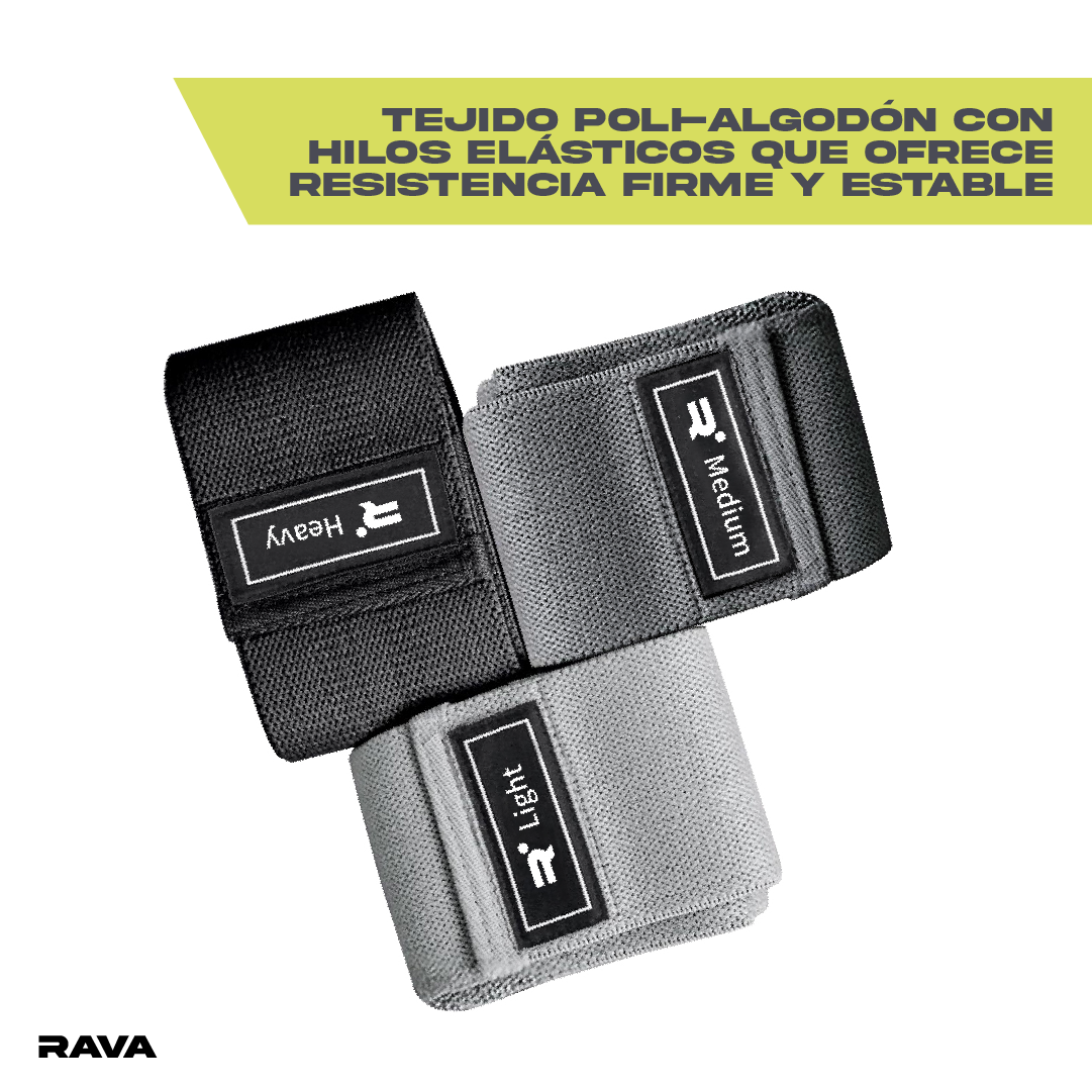 Set 3 Bandas Elásticas de Resistencia Rava 1 un