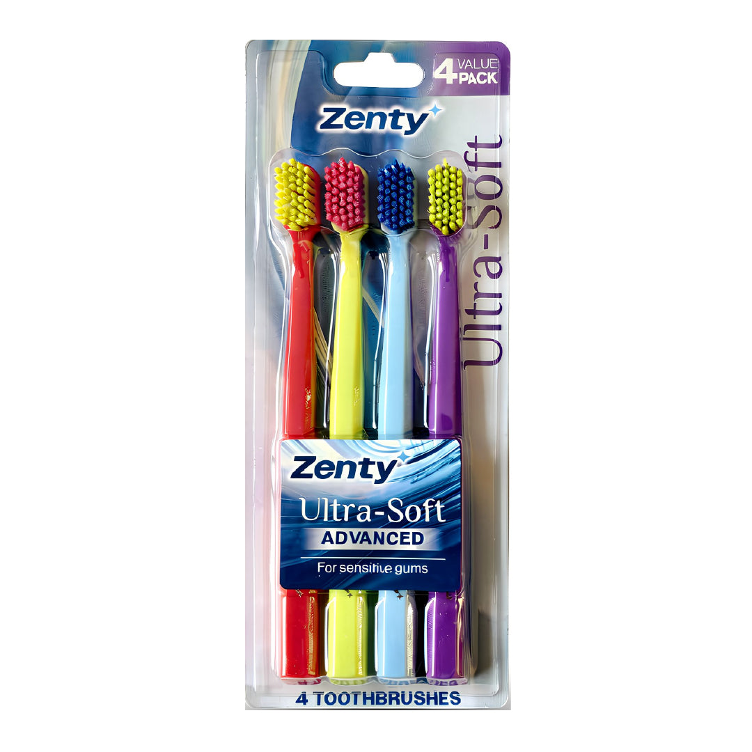Pack 4 un. Cepillo de Dientes Zenty Advanced Ultra-Soft 1 un