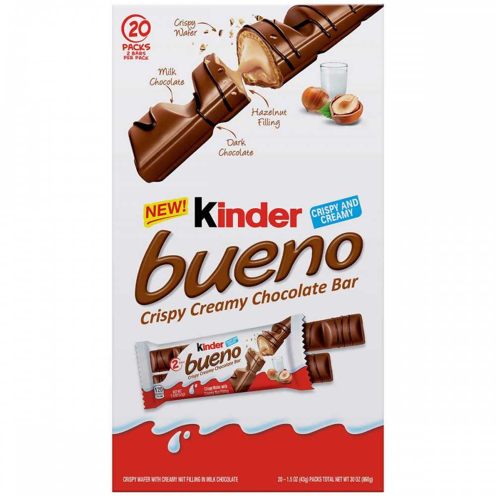 Barras De Chocolate Kinder Bueno Caja Uni