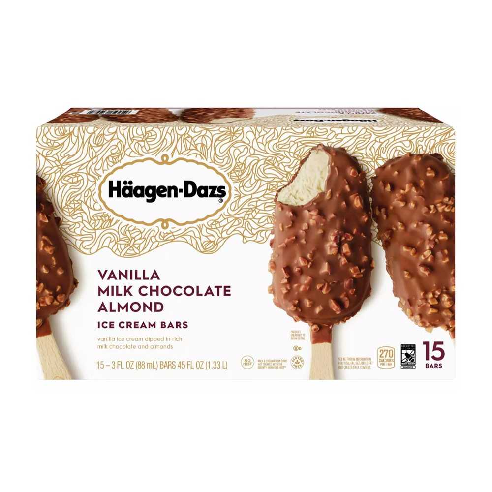Helado Paleta Vainilla Chocolate Almendras Haagen-Dazs