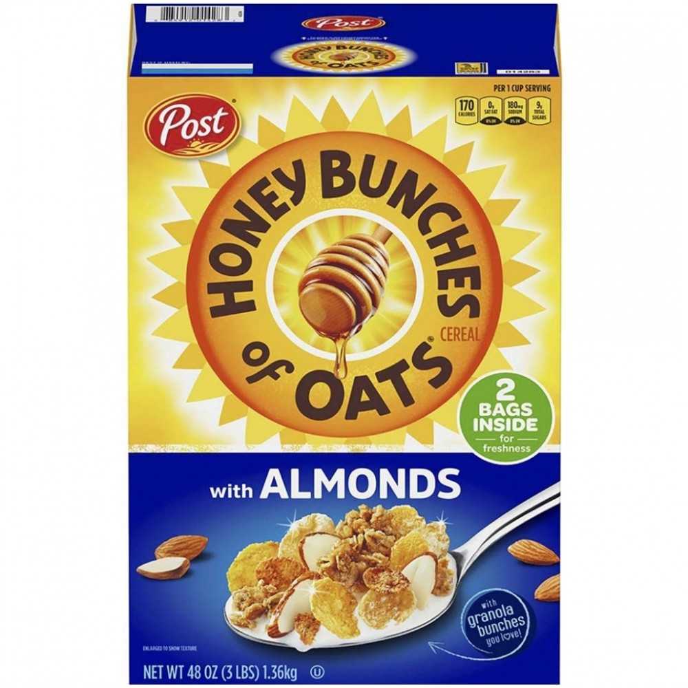 Cereal de Avena Honey Bunches con Almendras Post