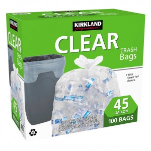 Bolsa y Sacos de basusa: Bolsas basura PEQUEÑA vitola ARCO IRIS Blanco 50 bolsas  10L 45x47