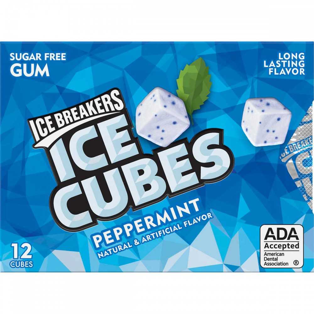 Chicles Ice Cubes sin Azúcar Peppermint Ice Breakers