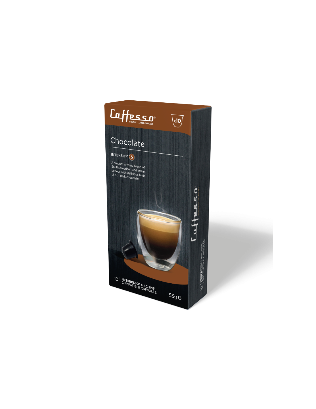 Cápsulas de Café Chocolate para Nespresso Caffesso