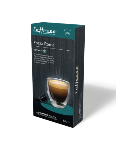 Cápsulas de Café Forza Roma para Nespresso Caffesso