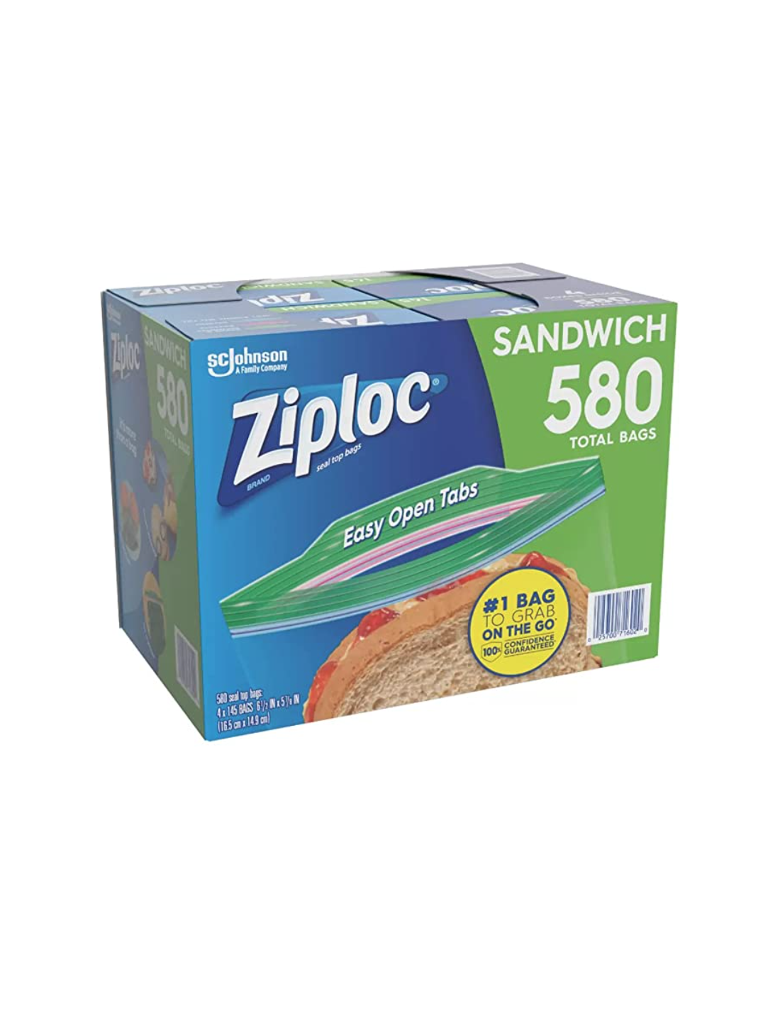 Bolsas Plásticas Sandwich 16 x 15 cm Ziploc