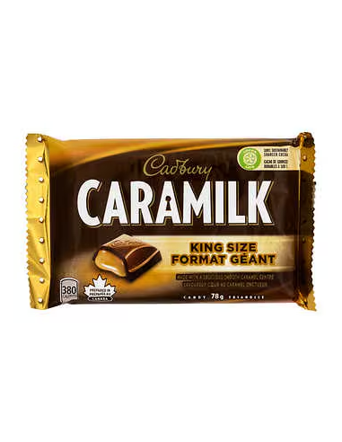 Barras Chocolate Caramilk King Cadbury