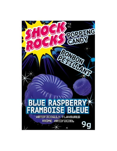 Caramelos Popping Blue Raspberry Shock Rocks