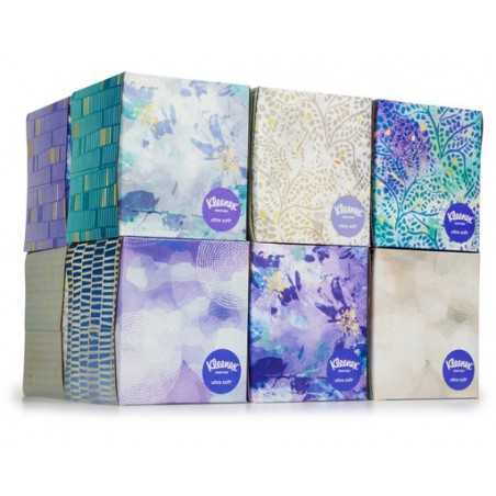 Kleenex Pañuelos faciales ultra suaves, 4 cajas de cubos, 60 pañuelos por  caja, 3 capas (240 tejidos en total), el embalaje puede variar
