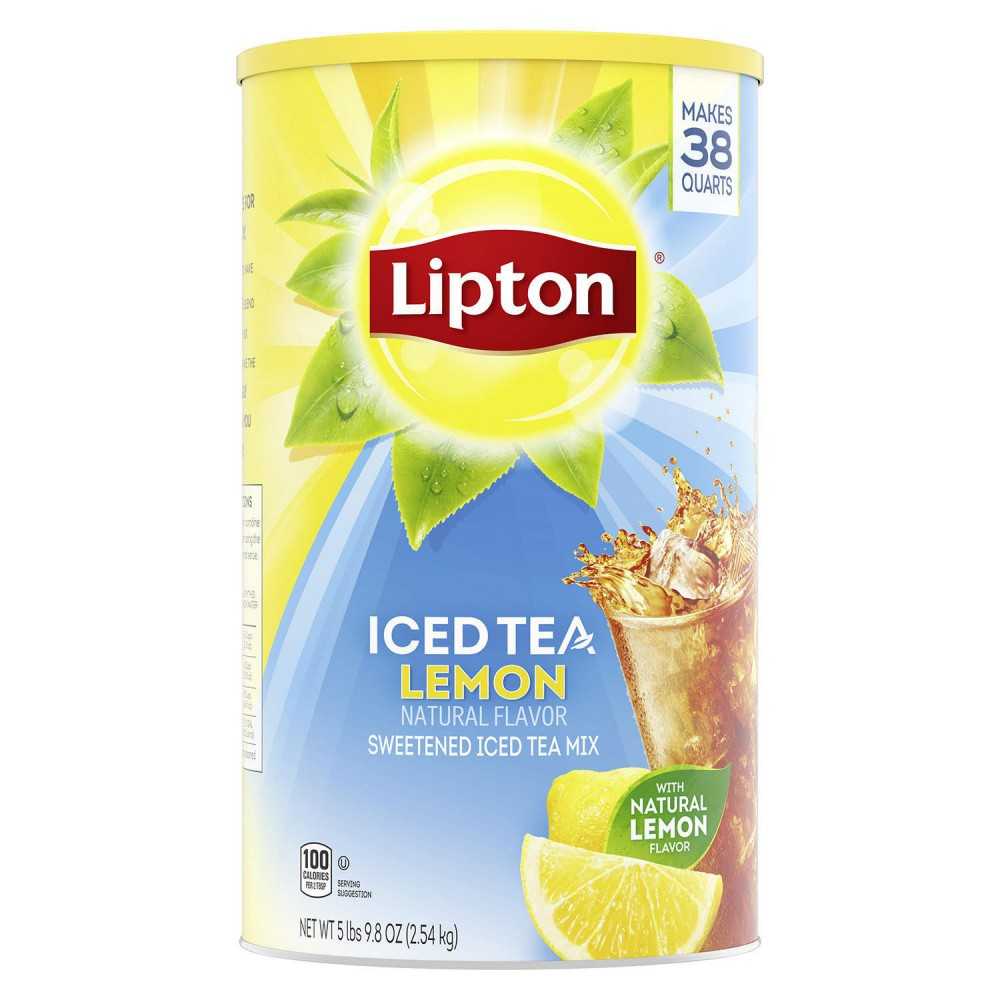 Té Helado de Limón en Polvo con azúcar Lipton