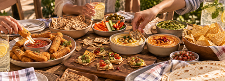 Cómo armar una mesa de dips y crocantes | Kiosclub