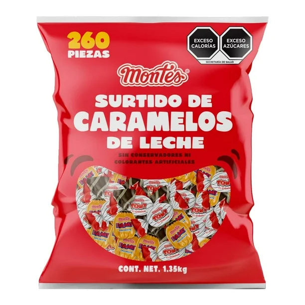 Surtido de Caramelos de Leche Montes 1,35 Kg
