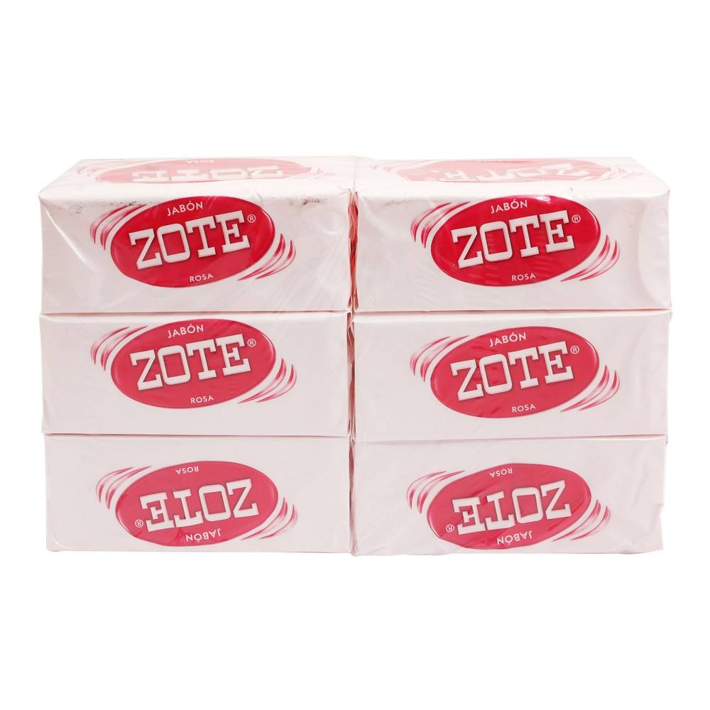 Jabón de Ropa Rosa Zote 6 x 400 g