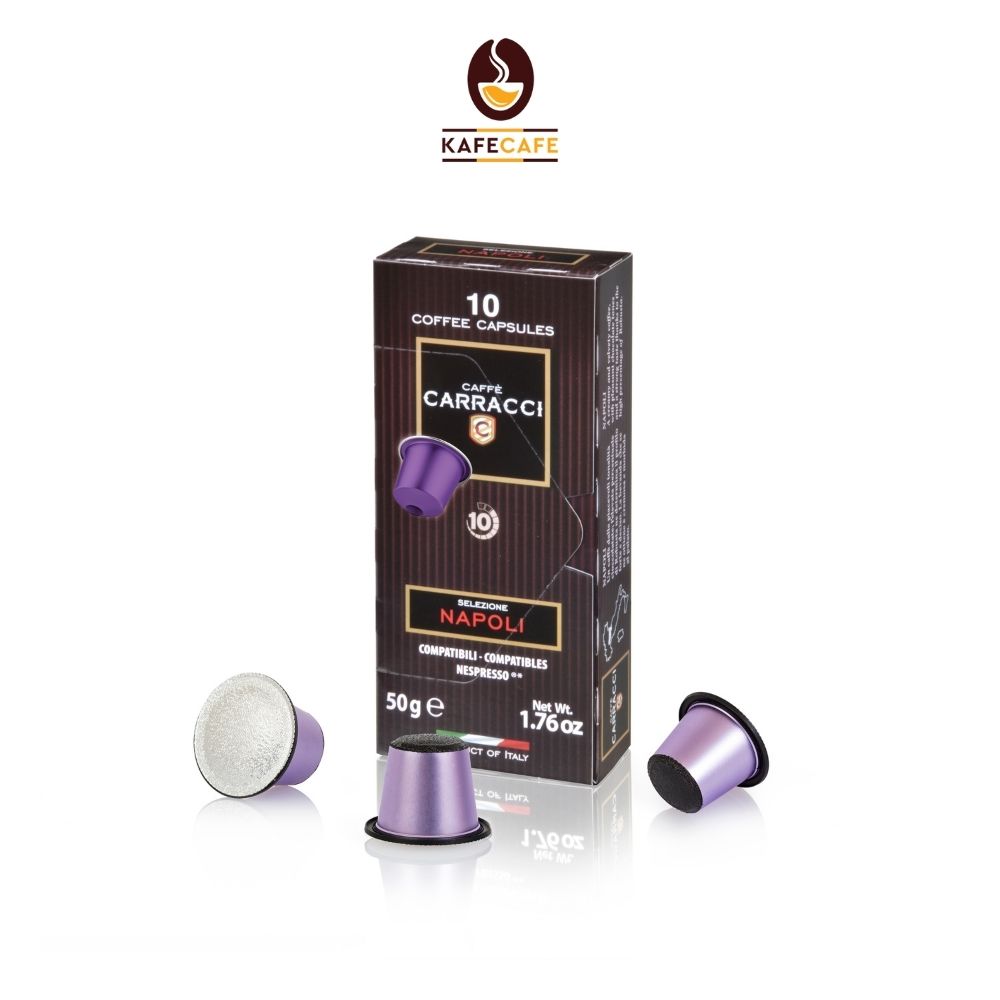 Cápsulas de Café Napoli para Nespresso Carracci 10 x 50 g