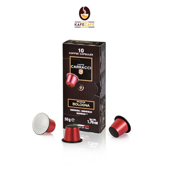 Cápsulas de Café Bologna para Nespresso Carracci 10 x 50 g