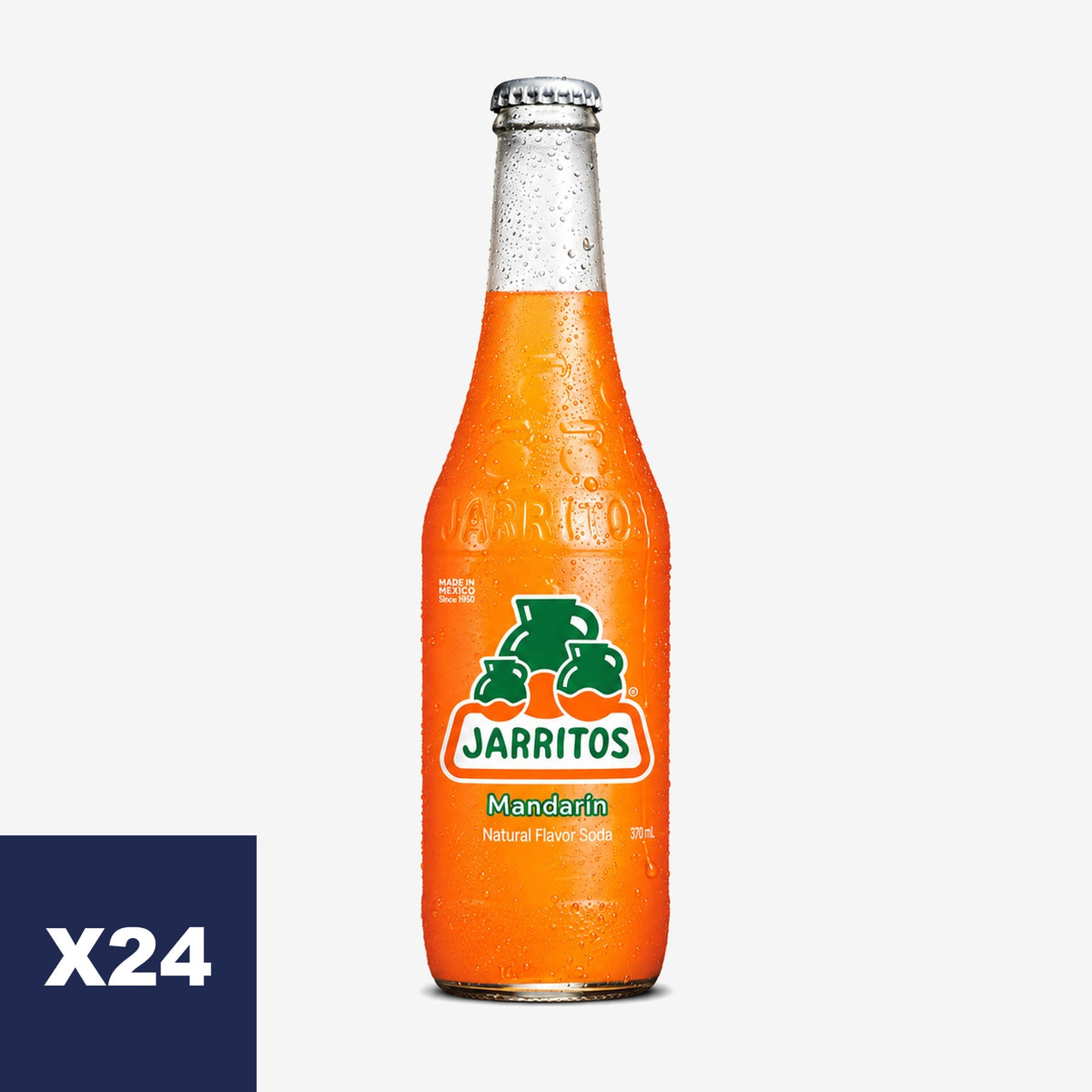 Bebida Botella Vidrio Mandarina Jarritos 24 x 370 ml