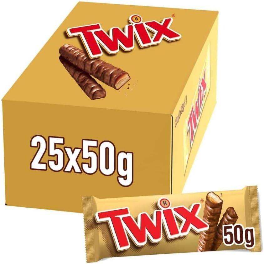 Barrita de Chocolate Twix 25 x 50 g