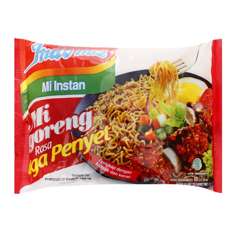 Fideos Instantáneos Costilla de Vacuno Picante Mi Goreng Indomie 80 g