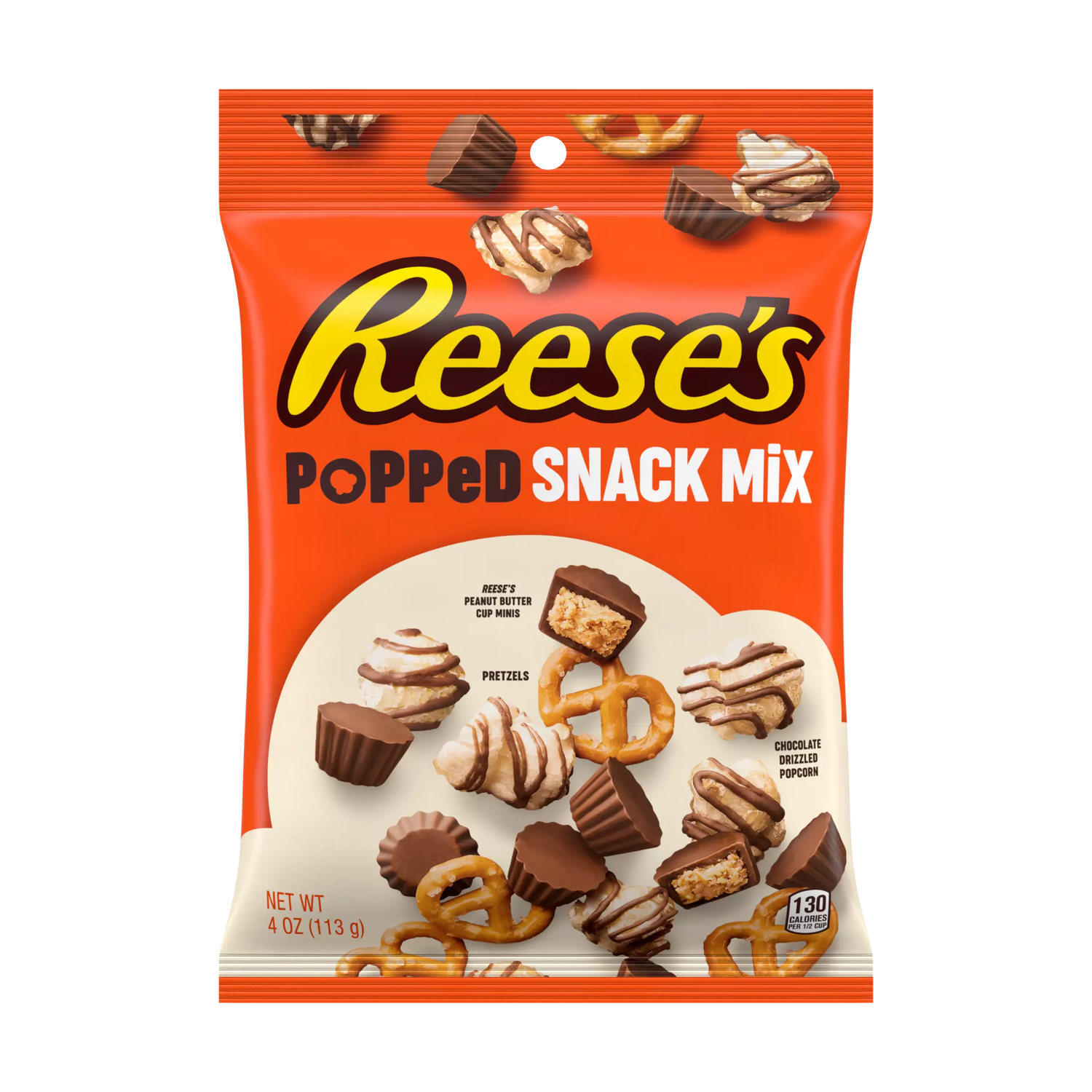 Chocolates Popped Snack Mix Reese's 113 g