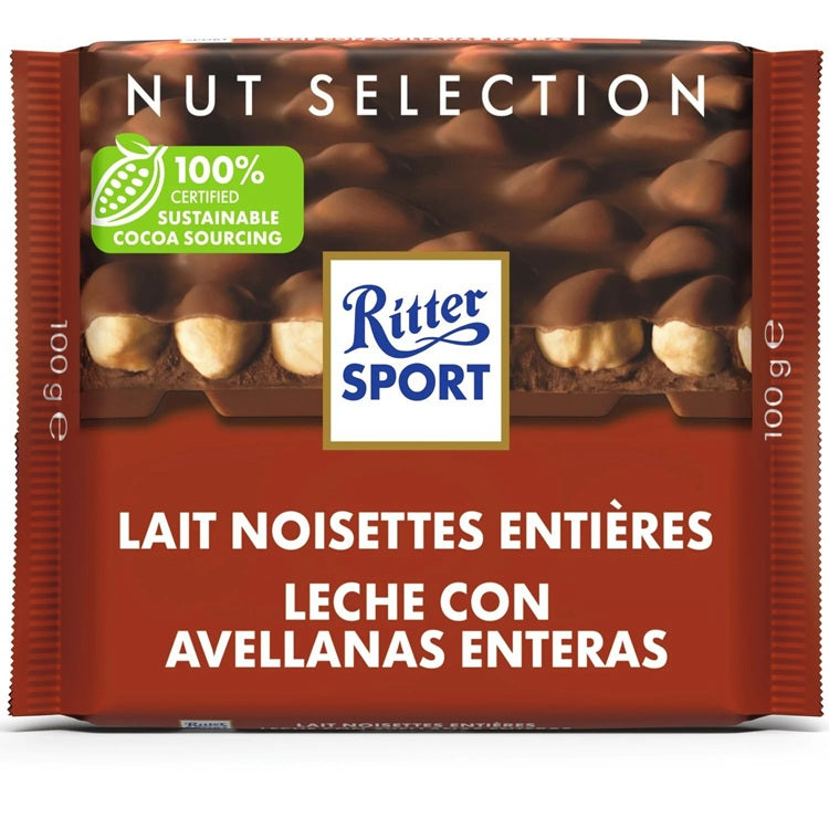 Barra Chocolate Avellnas Ritter Sport 100 g