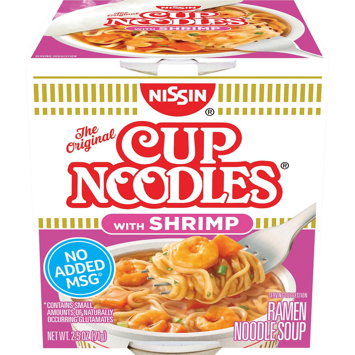 Sopa Ramen con Camarones Nissin 71 g