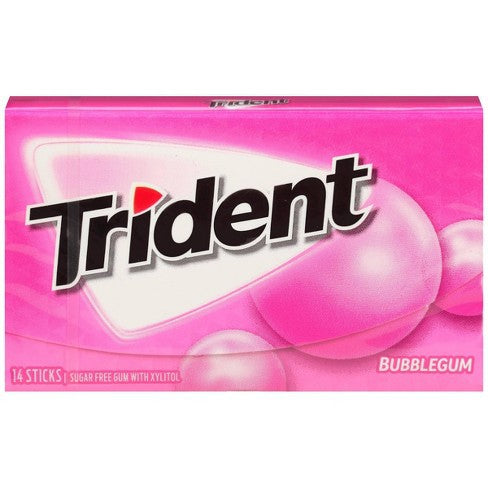 Chicles sin Azúcar Bubblegum Trident 26 g