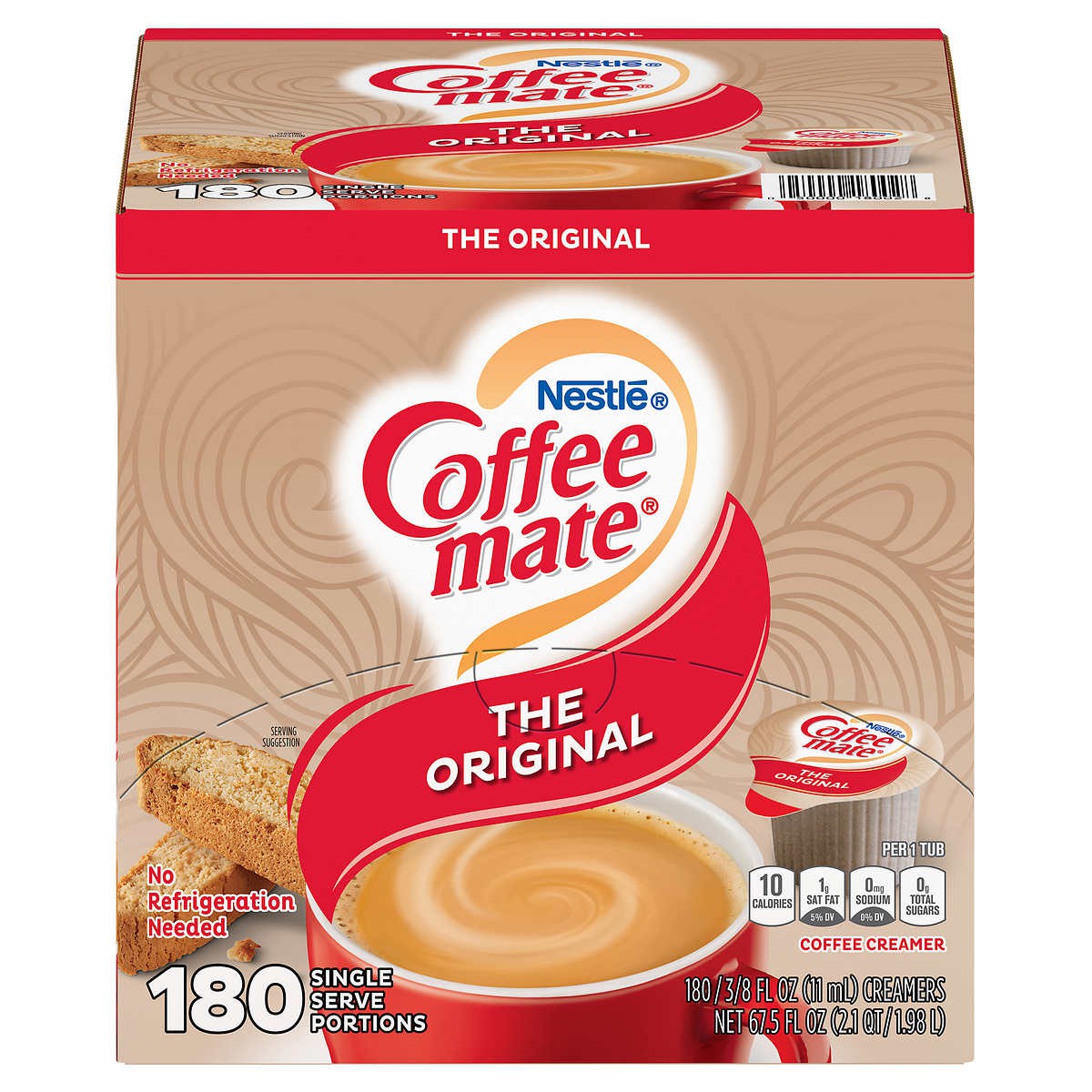 Crema para Café Individual Coffee-Mate Nestle 180 un x 11 ml