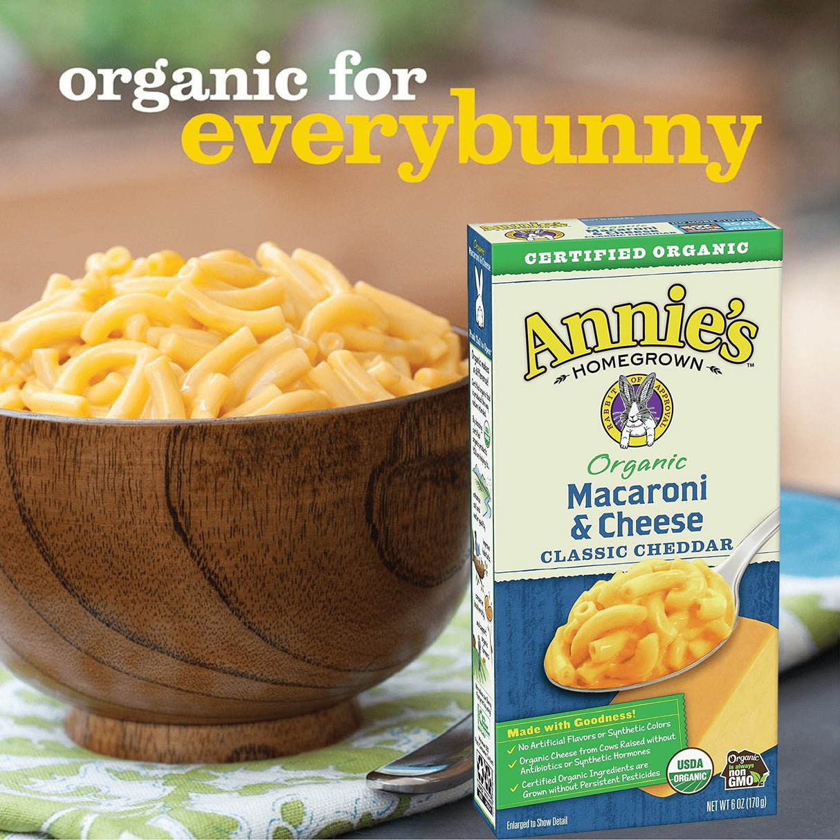 Macarrones con Queso Variedades Annie's 12 un x 170 g