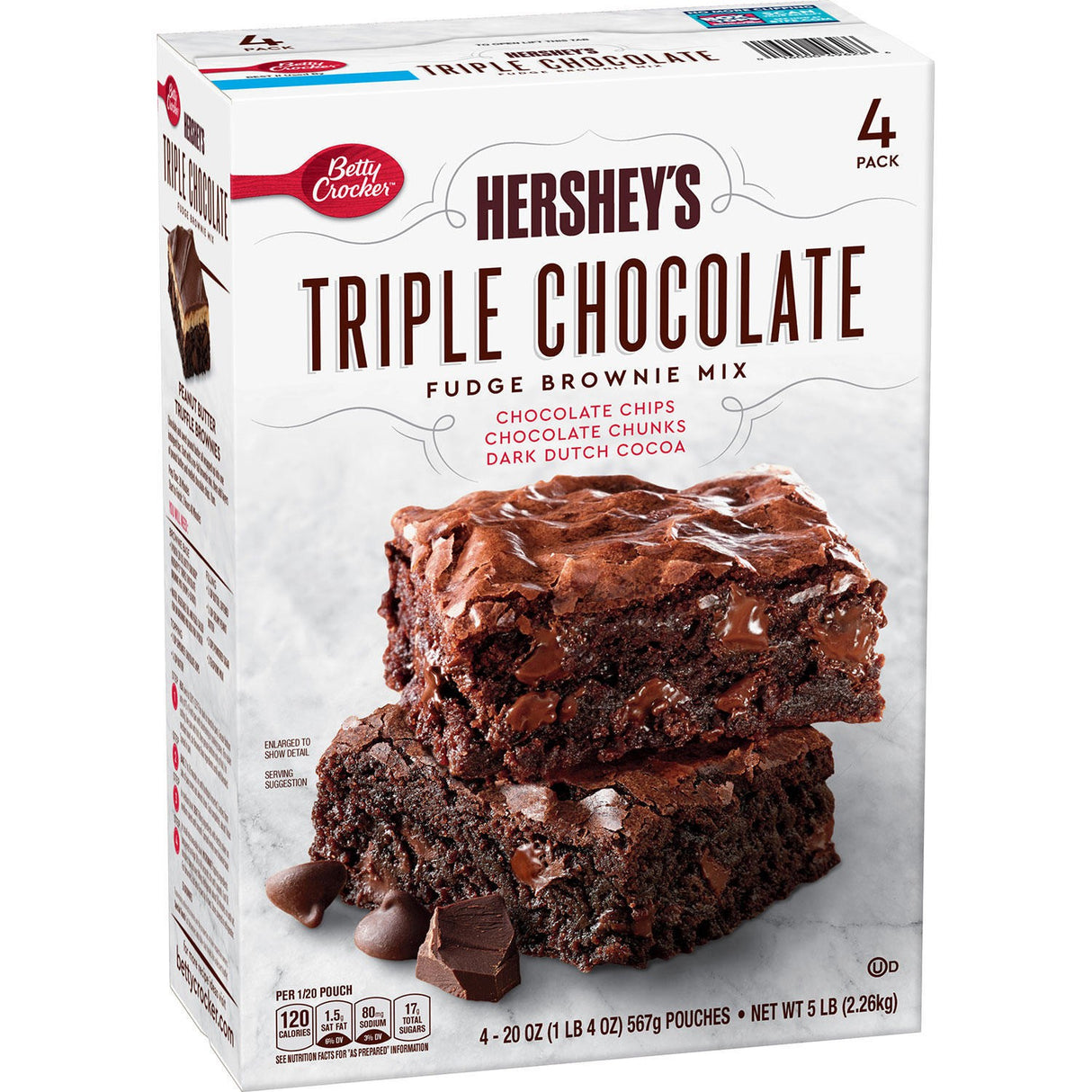 Mezcla Brownie Tres Chocolates Hershey's Betty Crocker 4 un x 567 g