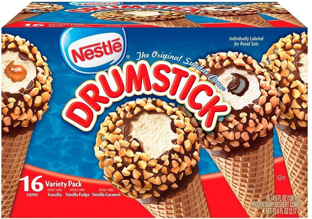 Helado Cono Vainilla Drumstick Nestle 16 un x 136 ml