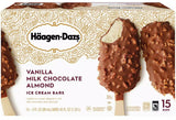 Helado Paleta Vainilla Chocolate Almendra Häagen-Dazs 15 un x 88 ml