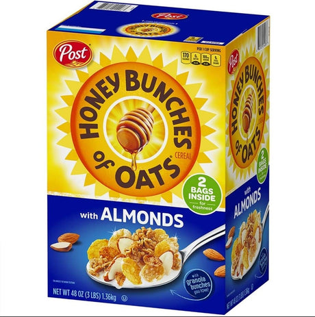 Cereal Honey Bunches of Oats Almendras Post 2 un x 680 g