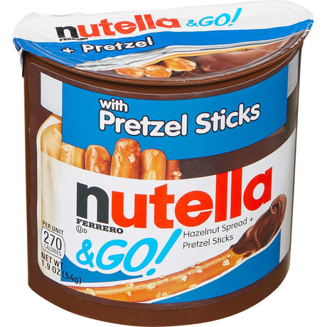 Palitos de Pretzel con Nutella 16 un x 54 g