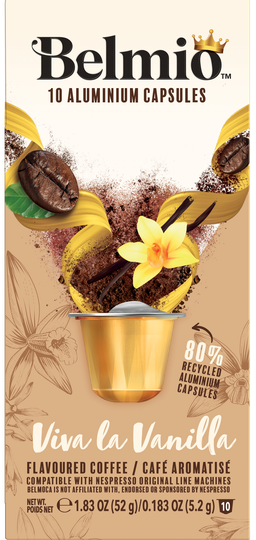 Café en Cápsulas Viva La Vanilla para Nespresso Belmio 10 un