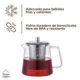 Tetera Vidrio con Infusor 1,2 L Home Logics 1 un