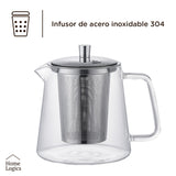Tetera Vidrio con Infusor 1,2 L Home Logics 1 un