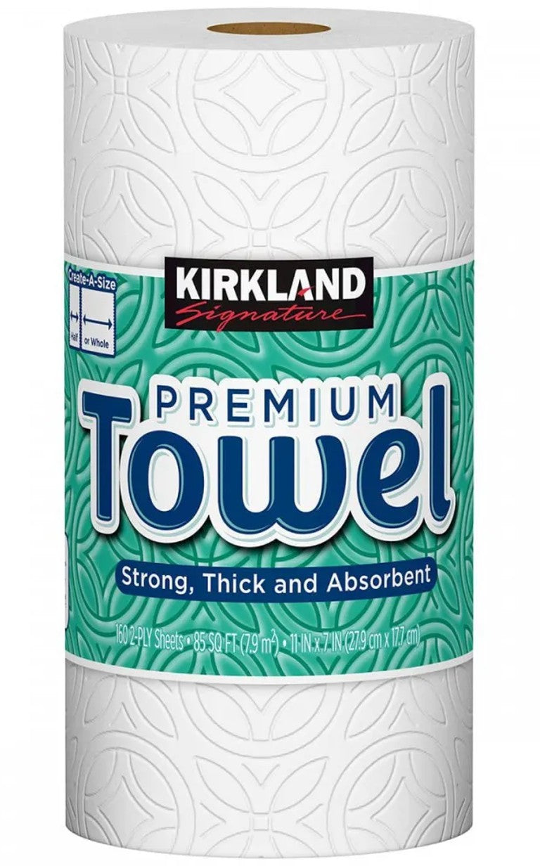 Toalla Papel 160 Hojas Kirkland 12 un